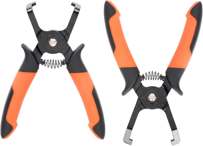 PLATATO 2PCS Disconnect Pliers Set EVAP and Fuel Line Disconnect Tool Set Includes 40 Degree and 85 Degree Automotive Universal Electrical Connector Pliers 7.28 Inch - Image 1